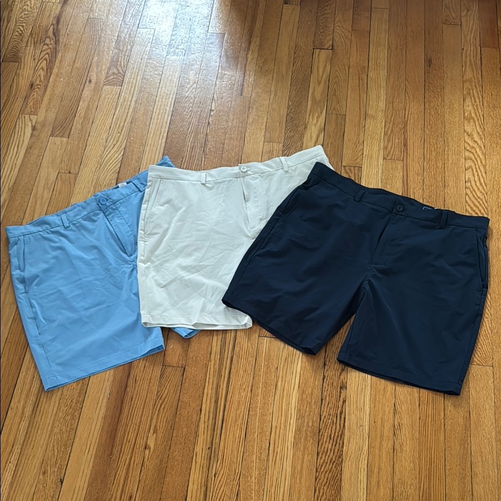 Men's Classic Shorts - Blue, Light tan, and Navy